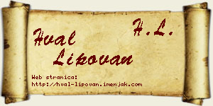 Hval Lipovan vizit kartica